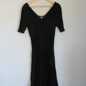 ❦ Ribbed Knit Pleated Dress ❦
